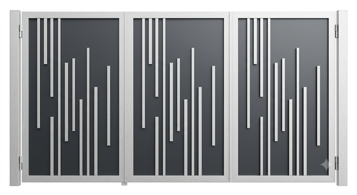 Skyline Bar-Code Art Fold