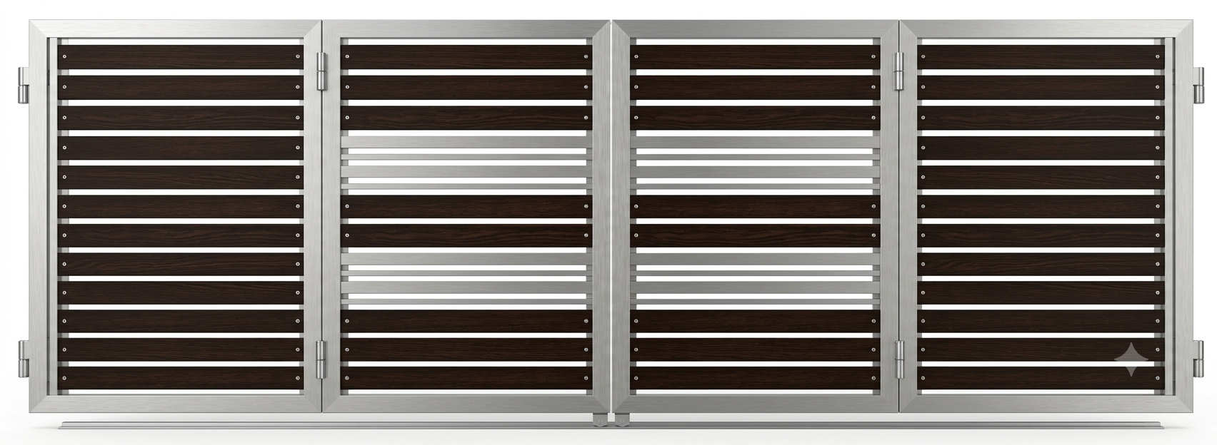 Wenge Horizontal Slat Fold